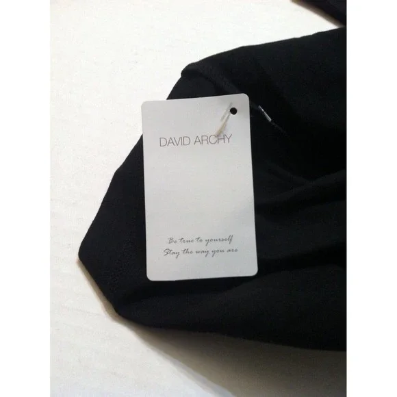 DAVID ARCHY MEN'S NEW BLACK 100%COTTON 2PC PAJAMA SET SIZE: L - Picture 15 of 16